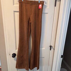 SPANX NWT faux suede flare pant, tall